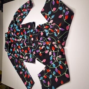 Children's Plush Christmas Lights PJ Set Size 7